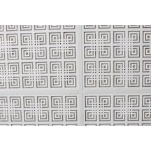 Dekoratif Tavan Paneli Labirent Beyaz - 60X60Cm