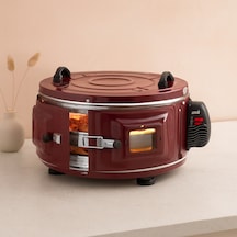 Yuvarlak Davul Fırın 1100w 46 Cm - Alüminyum Tepsi, Ön Gözlem Camı Çok Renkli