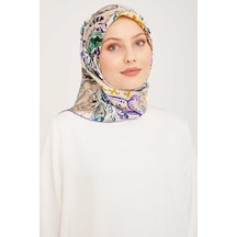 Armine Nostalji Serisi Twill İpek Eşarp 9037-50 Fuşya