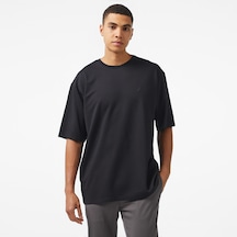 Nautica Erkek Siyah Oversize T-shirt Düz V45007t
