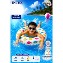 Mainshop Intex Çocuk Deniz Simidi 61 Cm - Havuz Simidi 6-10 Yaş M-59241
