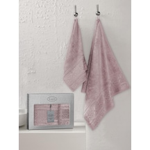 Bambu Havlu Takımı Doğal Ve Yumuşak Dokulu 50x90 Pudra