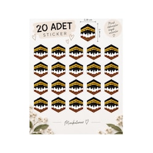 Kabe Sticker 20 Adet Hac Umre Hediyelik Yapışkanlı Etiket Mevlüt Hediyeliği Diğer