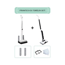PiranTech M-210 Şarjlı Islak & Kuru Zemin Temizleyici + CB702 Buharlı Mop Halı ve Sert Zemin Temizleyici
