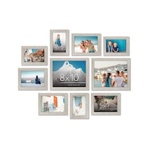 10'lu Kırılmaz Camlı Fotoğraf Çerçevesi Seti, İki 20,32x25,4 Cm, Dört 12,7x17,8 Cm Ve Dört 10,16x15,24 Cm Çer