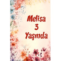 Çiçekler Temalı Doğum Günü Afişi -15 35x50 Cm
