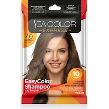 Sea Color Express Amonyaksız Şampuan Saç Boyası 30 Ml 7.0 Numara Kumral