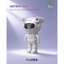 Truebo AstroLight Bluetooth Hoparlör Gece Lambası Beyaz