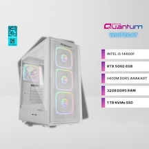 Quantum Gaming Whitecat ME2007 i5-14400F 32 GB 1 TB SSD RTX5060 Dos Masaüstü Oyuncu Bilgisayarı