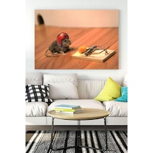 Pster15552 Cesur Fare Eğlenceli Mizahi Kanvas Tablo 21 X 30