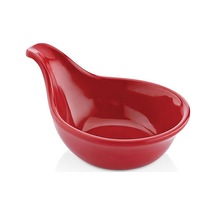 12 Adet Melamin Kulplu Sosluk Ve Reçellik - 62 Ml - Kırmızı - Bulaşık Makinesinde Yıkanabilir