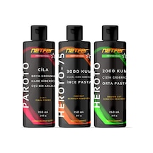 Netfer 3'lü İnce Orta Pasta Cila Set - 3x250 Ml