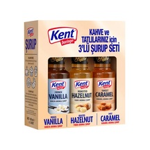 Kahve Ve Tatlı Şurubu 3x100 Ml Vanilya - Fındık - Karamel Aromalı Diğer