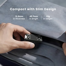 Amagisn Ac14 Aksiyon Kamerası İçin Manyetik Hızlı Çıkarılabilir Siyah