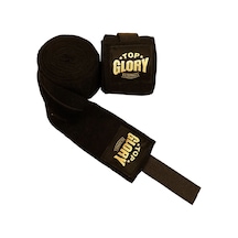 Top Glory 2,5 Metre Kick Boks, Muay Thai, Boks El Bandajı Siyah