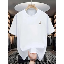 Startmore Unisex Tasarım Baskılı Oversize %100 Pamuk Beyaz