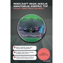 Karanlıkta Parlayan Figür Anahtarlık Sürpriz Paket - Neon Akrilik 1 Adet Bx-316287