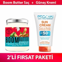 Boom Butter Saç Bakım Yağı Ve Güneş Kremi Paketi