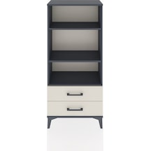 Hyperion Dolap 3 Raflı 2 Çekmeceli 60x44x134 Antrasit-aytaşı Antrasit
