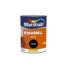 Marshall Enamel Solvent Bazlı Ahşap-Metal Boyası Parlak Siyah 0.75 L