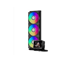 Cps Gt360m Argb Display Bk 360mm Aıo Sıvı Cpu Soğutucu, 2.8 Ips Ekran, 300w Tdp, 3x120mm Argb Pwm Fan, Intel Lga1700/1851 & Amd Am5/am4 Uyumlu