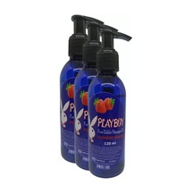 Hubrendy Sh Playboy Pure Edible Massage Oil 120ml Çilek Aromalı Masaj Yağı 3 Adet