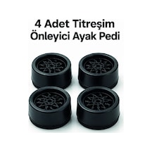 4'lü Set Çamaşır Makinesi Titreşim Önleyici Ped Siyah