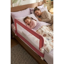 Wellgro Littles 110 48 CM Yatak Bariyeri, Çocuk Yatak Korkuluğu Pembe