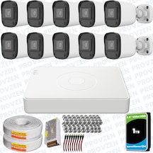 Provzen Hikvision Unv 10'lu Full Hd Güvenlik Kamerası Set Gece Görüş, Mikrofon, Olay Anında Bildirim Provzen Hikvision Unv 10'lu Full Hd Güvenlik Kamerası Set Gece Görüş, Mikrofon, Olay Anında Bildirim
