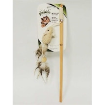 Pawise Nature First Fare Figürlü 35.5 x 9.5 CM İpli Doğal Kedi Oltası