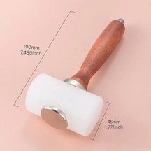 Willowhaven T Şekilli Çiziksiz Ve Sessiz Nylon Çekiç, Ergonomik Ahşap Sap