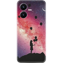 Vivo Y22S Kilif Resimli Silikon Flowers Cat 2 1349 566401802