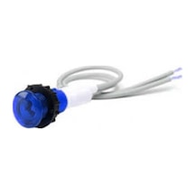 Emas S100LM1 S Serisi Plastik LED'li 12V AC/DC Mavi 10 mm Sinyal