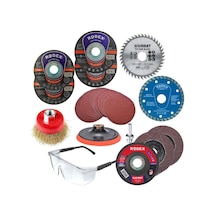 Spiral Avuç Içi Taşlama Makinesi Matkap Seti 115 Mm (30 Parça)