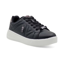 U.s Polo Assn. Exxy 5fx Anatomik Kadın Sneaker Siyah Beyaz