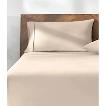 %100 Pamuk 2&apos Li Yastık Kılıfı 50x70 Cm Bej 50 x 22