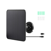 Lemestar Güneş Enerjili 5v 5w Yüksek Verimli Tek Kristal Silikon Usb-c Gerişim Paneli - Siyah Csp5w-a-b
