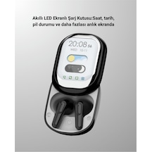 Akıllı Ekranlı Bluetooth 5.4 Kablosuz Kulaklık Dokunmatik Ve Şarj Kutulu - Diğer