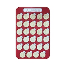 Oyuncak Kırmızı Eşleştirme Oyunu 30 Pcs Eğitici Ahşap Puzzle