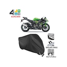 Kawasaki Ninja Zx 636 Motosiklet Brandası ( Kilit Uyumlu - Siyah