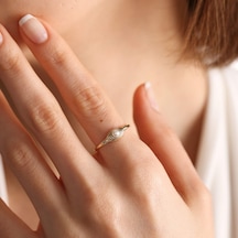 İnci Yüzük 14k Pearl T12645 Renkli