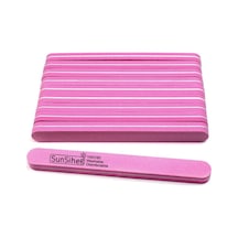 Koodmax Aşınmaya Dayanıklı Kumlu Çift Taraflı Tırnak Törpüsü Düz 100/180 Pembe 5'li