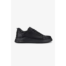 Valmenti Erkek Hakiki Deri Siyah Deri Sneakers & Spor Ayakkabı 298 2797-9697 Erk Ayk Y25 Sıyah Dr Siyah