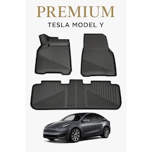 Tesla Model Y / Tesla Juniper Uyumlu 3d Oto Paspas Premium