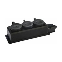 Geylani Kauçuklu Kapaklı 3 Lü Priz Monofaze Grup Klemens