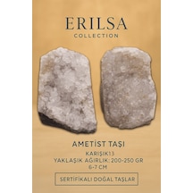 Sertifikalı Ametist Taşı Kütlesi 200-250 Gr Doğal Ham Kristal Ş 14543113 Sertifikalı Ametist Taşı Kütlesi 200-250 Gr Doğal Ham Kristal Ş 14543113