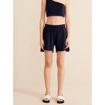 Xint Lacivert Regular Fit Pamuklu Havlu Şort 275380