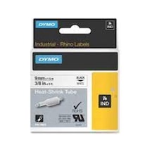 Dymo 18053 Rhinopro Isıyla Küçülen Şerit 9mmx1,5m Beyaz-siyah