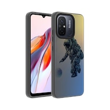 Xiaomi Redmi 12c Kılıf Vibe Desenli Kamera Yükseltili Mat Parmak İzi Tutmayan Silikon Pazarplus Astronot