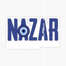 Nazar Sticker Yapıştırma Etiket Leptop Araba Cam Md25 18Cm